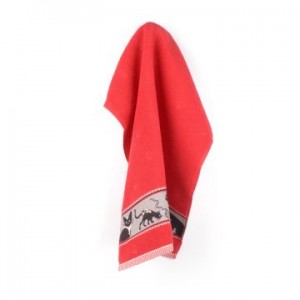 Handdoek - Katten - Rood